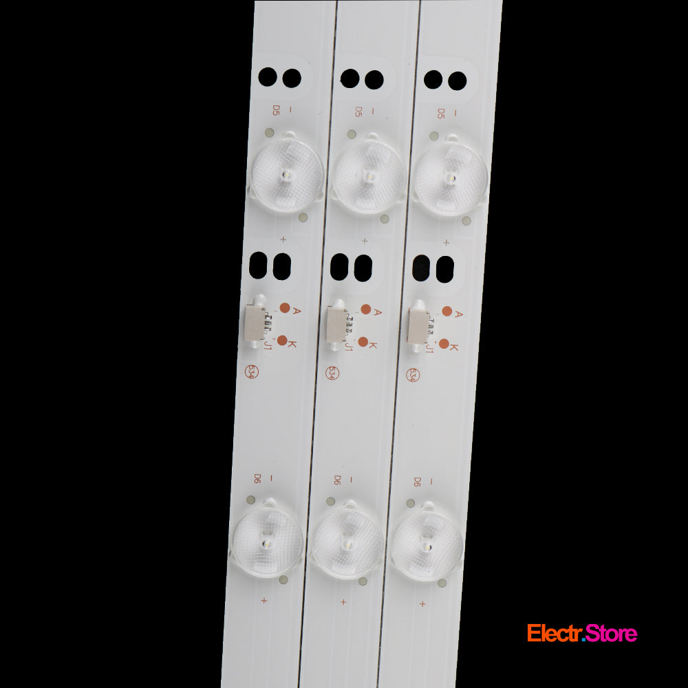 LED Backlight Strip Kits, GC32D09-ZC14F-05, 303GC315037 (3 pcs/kit), for TV 32" Philips: 32PHF3056/T3 303GC315037 32" GC32D09-ZC14F-05 LED Backlights PHILIPS Electr.Store