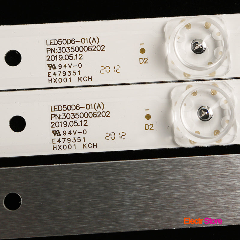 LED Backlight Strip Kits, LED50D6-01(A), 30350006202 (12 pcs/kit), for TV 50" HAIER: 50E3500A, 50A6M, LE50A7100L, 50A6, LE50U51A 30350006202 50" Haier JVC LED Backlights LED50D6-01(A) Multi Others Proscan Electr.Store