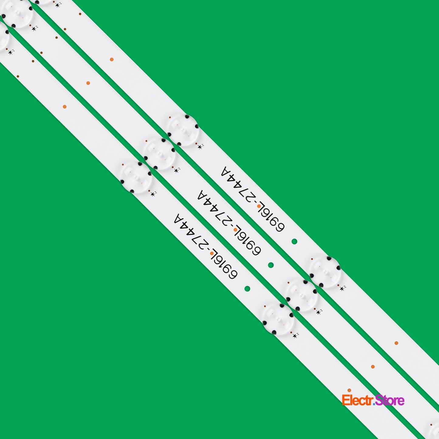 LED Backlight Strip Kits, 43" V16.5 ART3 2744 Rev0.1 1, 6916L-2744A, AGF79046801 (3 pcs/kit), for TV LG 43" LG: 43LH570V, 43LH590V, 43LH510V, 43LH5700 43" 43" V16.5 ART3 2744 Rev0.1 1 6916L-2744A LED Backlights LG Electr.Store