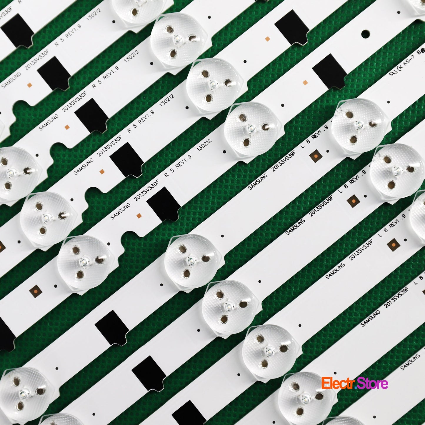 LED Backlight Strip Kits, D2GE-390SCA-R3/D2GE-390SCB-R3, 2013SVS39F_L8/R5_REV1.9 130212 (14 pcs/kit), for TV 39" SAMSUNG: UE40F6510SB, UE39F5300, UE39F5500, UE39F5000 2013SVS39F 39" LED Backlights Samsung Electr.Store