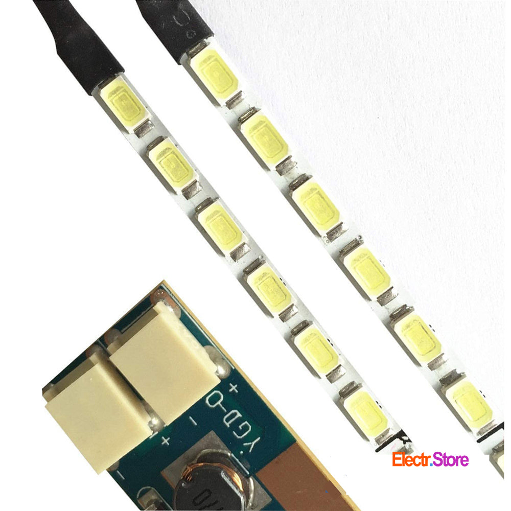 Universal LED Backlight Strip Kits, (LCD screen upgrade to LED Monitor Module) ((2*620*3mm + 1*Module)/kit), for TV 15"-27" 15"-27" LED Backlights Universal Electr.Store