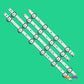 LED Backlight Strip Kits, 43" V17 ART3 2867, V17 43, 6916L-2867A, 6916L-2867B, AGF78666701 (4 pcs/kit), for TV 43" LG: 43LJ622V, 43LJ610V, 43LV340C, 43UJ6525 43" 43" V17 ART3 LED Backlights LG V17 43 V1743 Electr.Store