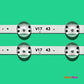 LED Backlight Strip Kits, 43" V17 ART3 2867, V17 43, 6916L-2867A, 6916L-2867B, AGF78666701 (4 pcs/kit), for TV 43" LG: 43UJ670V, 43UJ701V, 43LG63CJ, 43UF6500 43" 43" V17 ART3 LED Backlights LG V17 43 V1743 Electr.Store