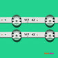 LED Backlight Strip Kits, 43" V17 ART3 2867, V17 43, 6916L-2867A, 6916L-2867B, AGF78666701 (4 pcs/kit), for TV 43" PANEL: LC430DGG-FKM1, LC430DGG-FKM2, LC430DGG-FKM3, LC430DGG-FKM4 43" 43" V17 ART3 LED Backlights LG V17 43 V1743 Electr.Store