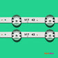 LED Backlight Strip Kits, 43" V17 ART3 2867, V17 43, 6916L-2867A, 6916L-2867B, AGF78666701 (4 pcs/kit), for TV 43" LG: 43UJ6565, 43UJ675V, 43UJ655V, 43UJ651V 43" 43" V17 ART3 LED Backlights LG V17 43 V1743 Electr.Store