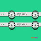 LED Backlight Strip Kits, 43" V17 ART3 2867, V17 43, 6916L-2867A, 6916L-2867B, AGF78666701 (4 pcs/kit), for TV 43" PANEL: LC430DUE-FKM1, LC430DUE-FKM2, LC430DUE-FKM3, LC430DQE 43" 43" V17 ART3 LED Backlights LG V17 43 V1743 Electr.Store