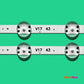 LED Backlight Strip Kits, 43" V17 ART3 2867, V17 43, 6916L-2867A, 6916L-2867B, AGF78666701 (4 pcs/kit), for TV 43" LG: 43LJ6200, 43UJ6900, 43LJ614 43" 43" V17 ART3 LED Backlights LG V17 43 V1743 Electr.Store