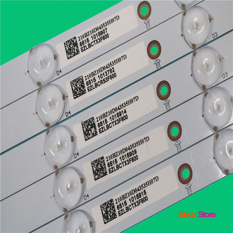 LED backlight Strip Kits, GJ-2K16-430-D510-V4, LB43101, LB-PF3528-GJD2P5C435X10-B, LB-PF3528-GJD2P5C435X10-H (5 pcs/kit), for TV 43" Panel: BDM4350, TPT430H3-DUYSHA.G 43" GJ-2K16-430-D510-V4 LB-PF3528-GJD2P5C435X10-B LED Backlights PHILIPS Electr.Store